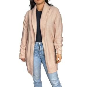 Tildon Pink Open Front Soft Knit Cardigan